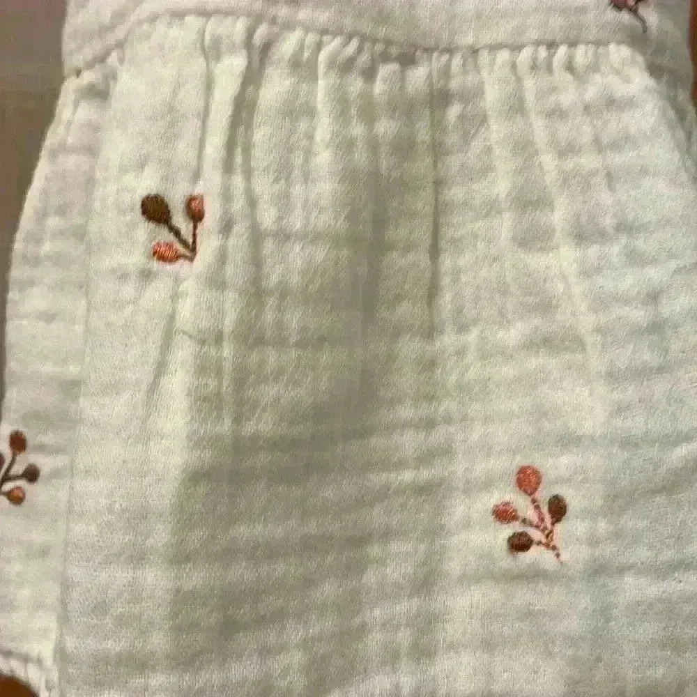 Cat and Jack Girls Off White Short Sleeve Knee Length Dress Size XS (4/5) NWT - Picture 4 of 8